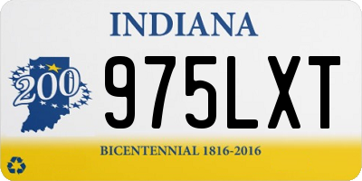 IN license plate 975LXT