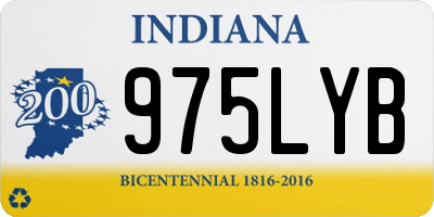 IN license plate 975LYB