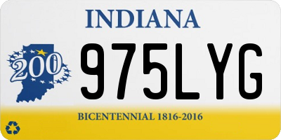IN license plate 975LYG