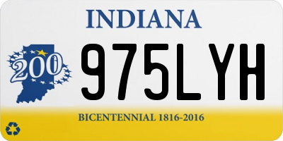 IN license plate 975LYH