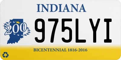 IN license plate 975LYI