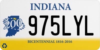 IN license plate 975LYL