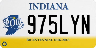 IN license plate 975LYN