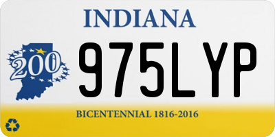 IN license plate 975LYP