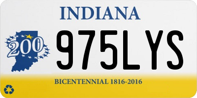 IN license plate 975LYS