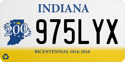 IN license plate 975LYX