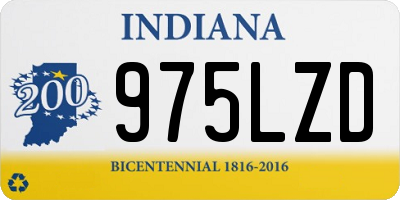 IN license plate 975LZD