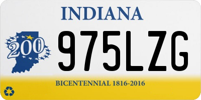 IN license plate 975LZG