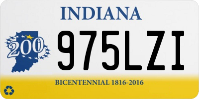 IN license plate 975LZI