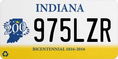 IN license plate 975LZR