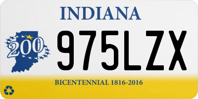 IN license plate 975LZX