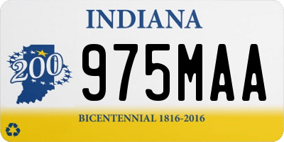 IN license plate 975MAA