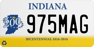 IN license plate 975MAG