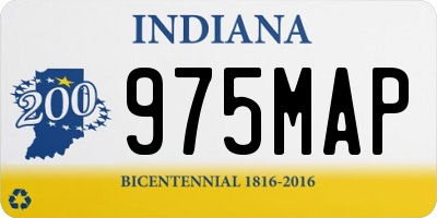 IN license plate 975MAP