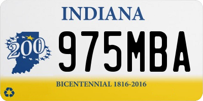 IN license plate 975MBA