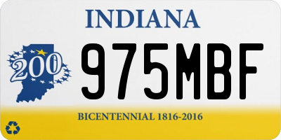 IN license plate 975MBF