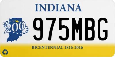 IN license plate 975MBG