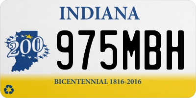 IN license plate 975MBH