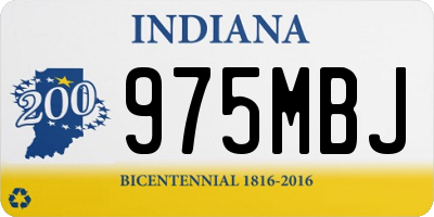 IN license plate 975MBJ