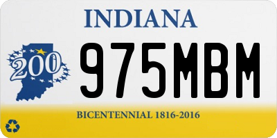 IN license plate 975MBM