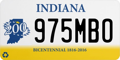 IN license plate 975MBO