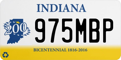 IN license plate 975MBP