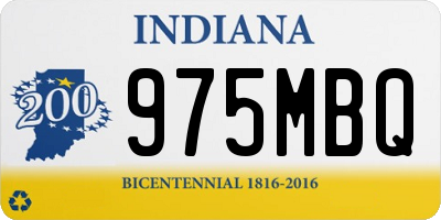 IN license plate 975MBQ