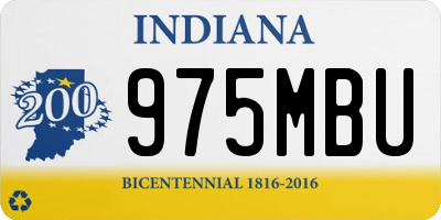 IN license plate 975MBU