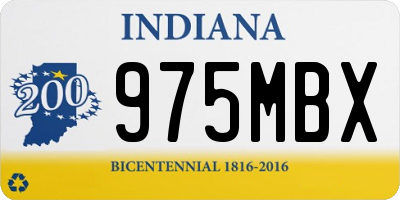 IN license plate 975MBX