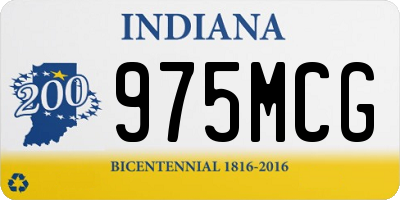 IN license plate 975MCG