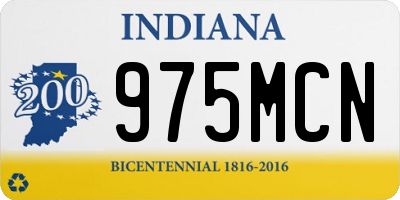 IN license plate 975MCN