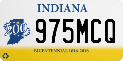 IN license plate 975MCQ