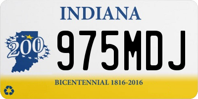 IN license plate 975MDJ