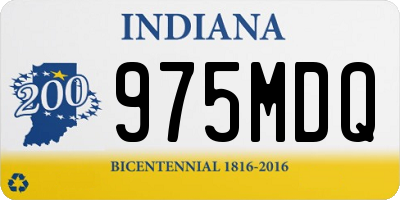 IN license plate 975MDQ