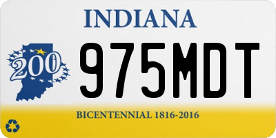 IN license plate 975MDT