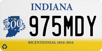 IN license plate 975MDY