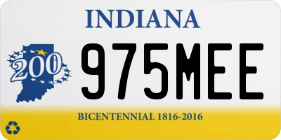 IN license plate 975MEE