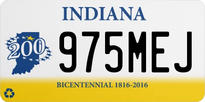 IN license plate 975MEJ