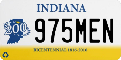 IN license plate 975MEN