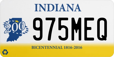 IN license plate 975MEQ