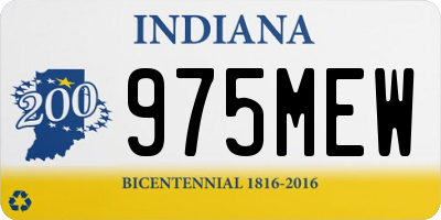 IN license plate 975MEW