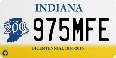 IN license plate 975MFE