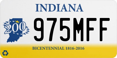 IN license plate 975MFF