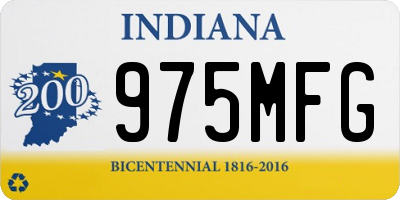 IN license plate 975MFG