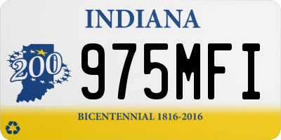 IN license plate 975MFI