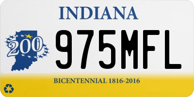 IN license plate 975MFL