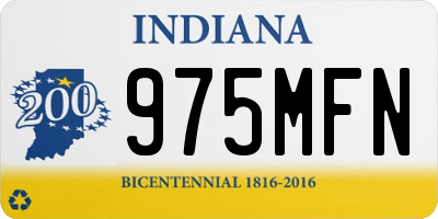 IN license plate 975MFN