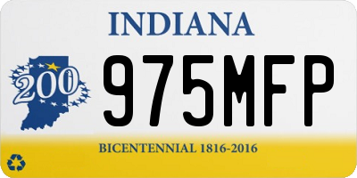 IN license plate 975MFP