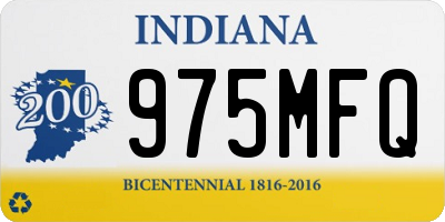 IN license plate 975MFQ