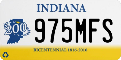 IN license plate 975MFS
